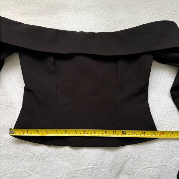 Babyboo Geneva Black Off Shoulder Top Size M Bardot Corset Fitted Chic NWT - Picture 9 of 13
